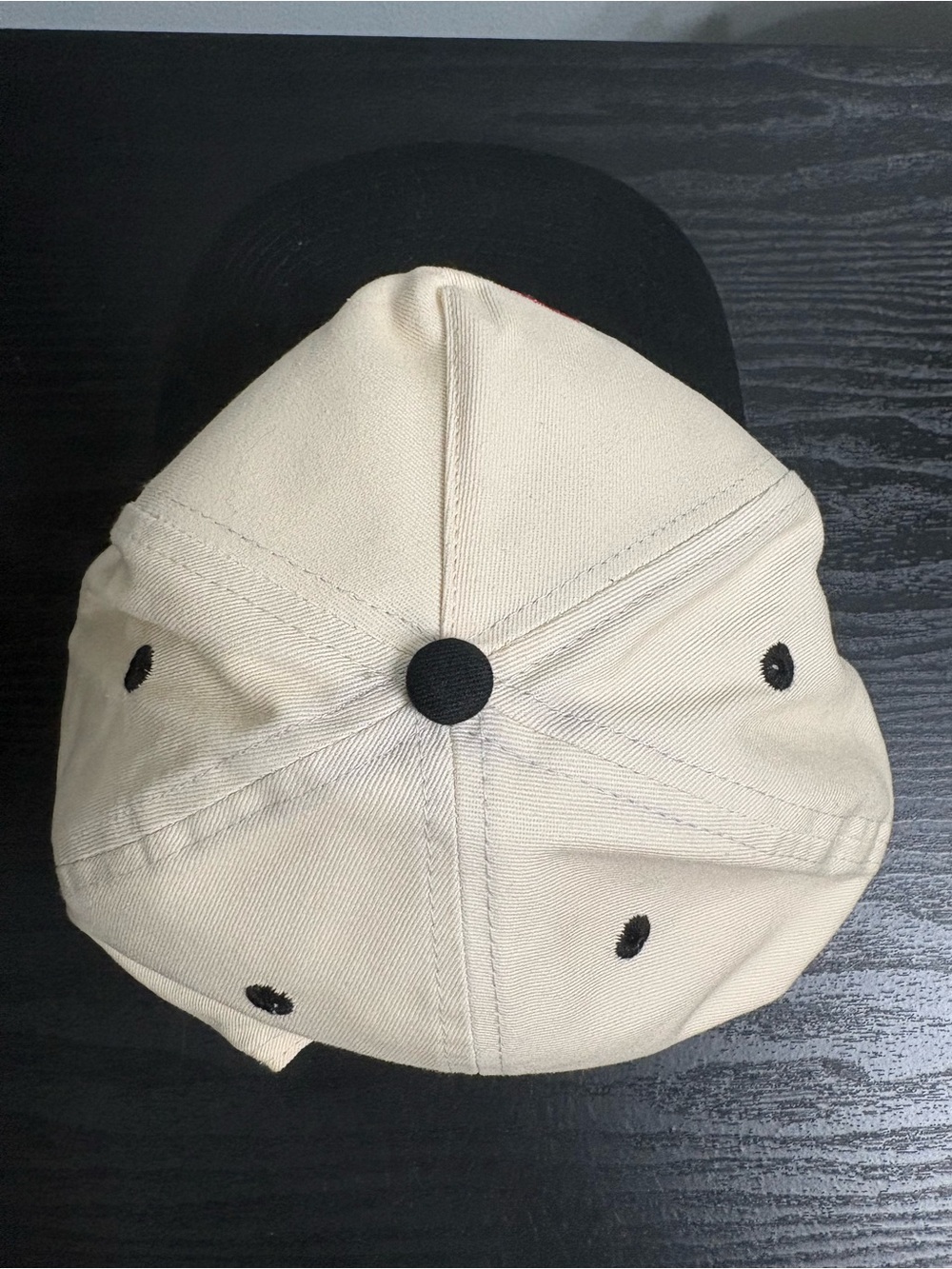 Barstool Sports Pink Whitney - Cream & Black SnapBack Hat - Picture 4 of 8